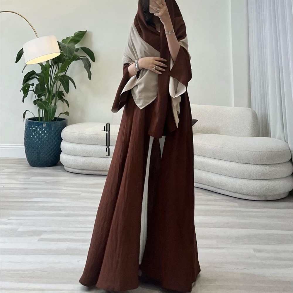 MOROCCAN ABAYA 2PC BROWN